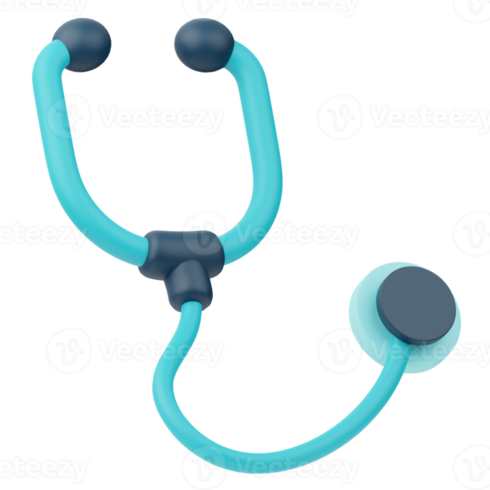 stetoscopio medicina 3d illustrazione png