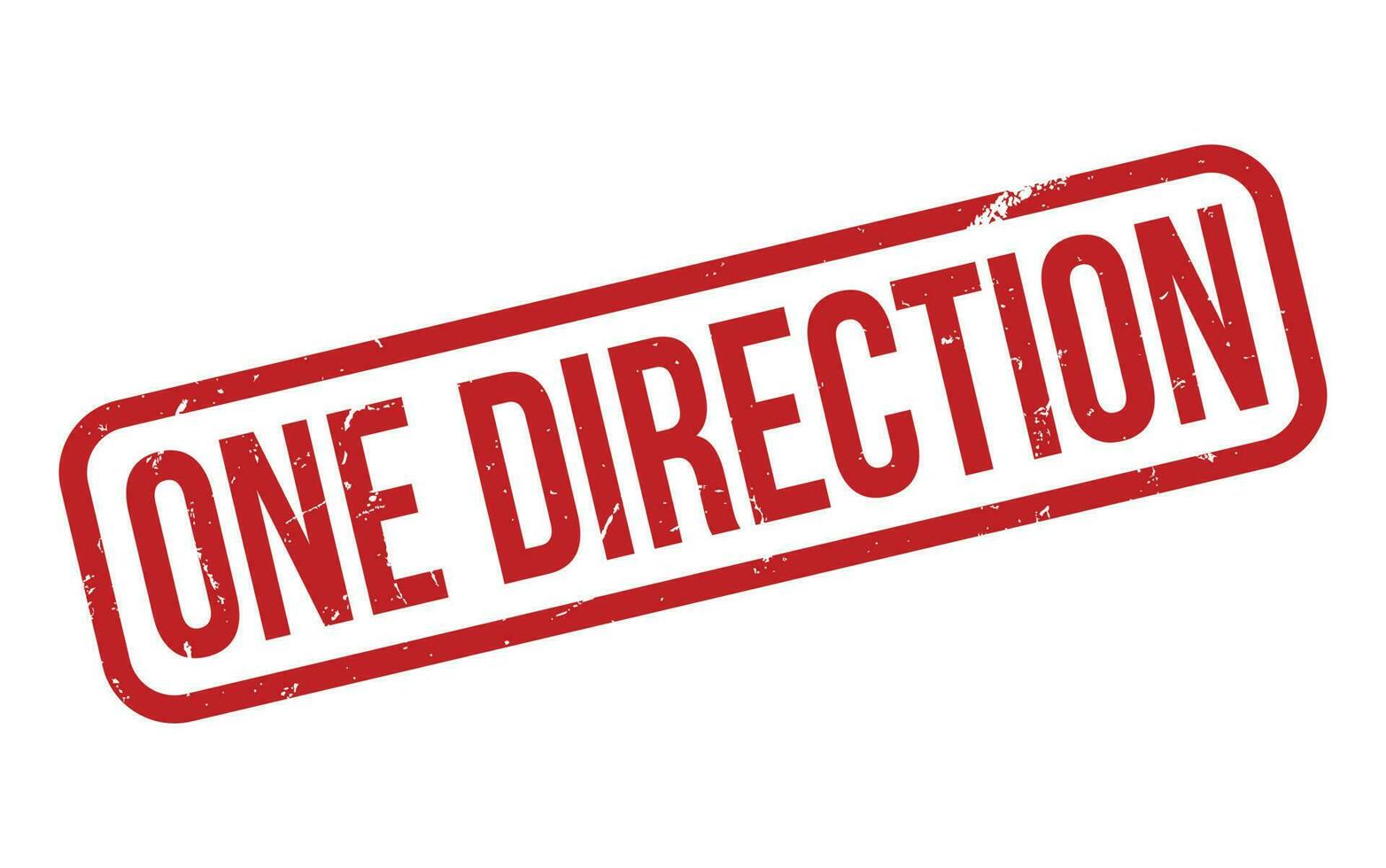 One Direction Rubber Stamp Seal Vector