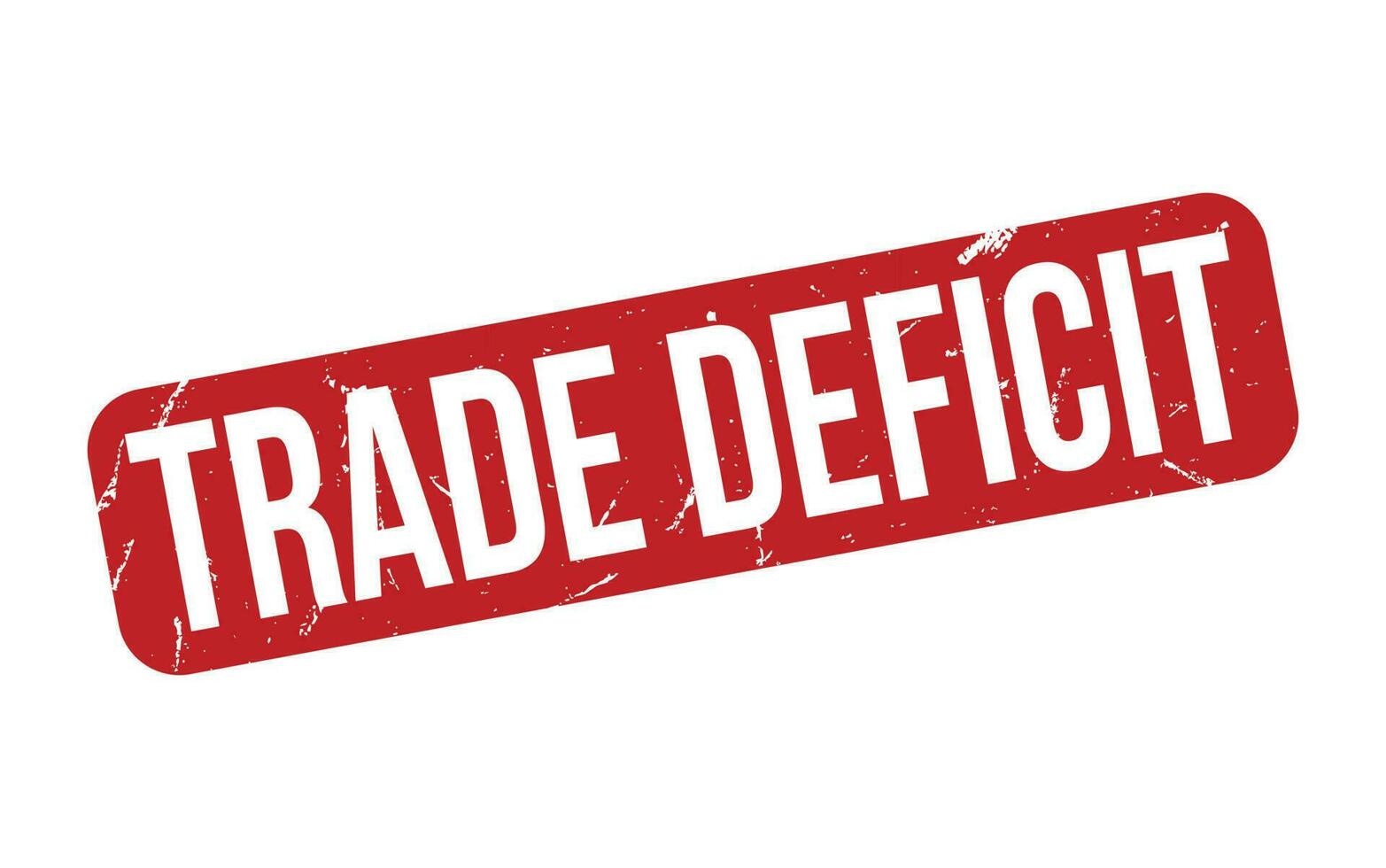 comercio déficit caucho sello sello vector