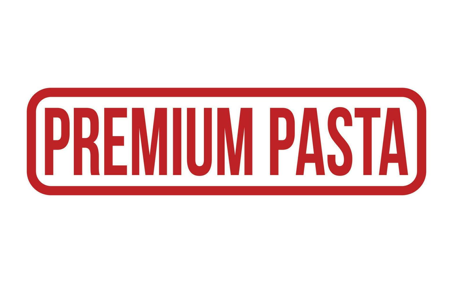 Red Premium Pasta Rubber Stamp Seal Vector