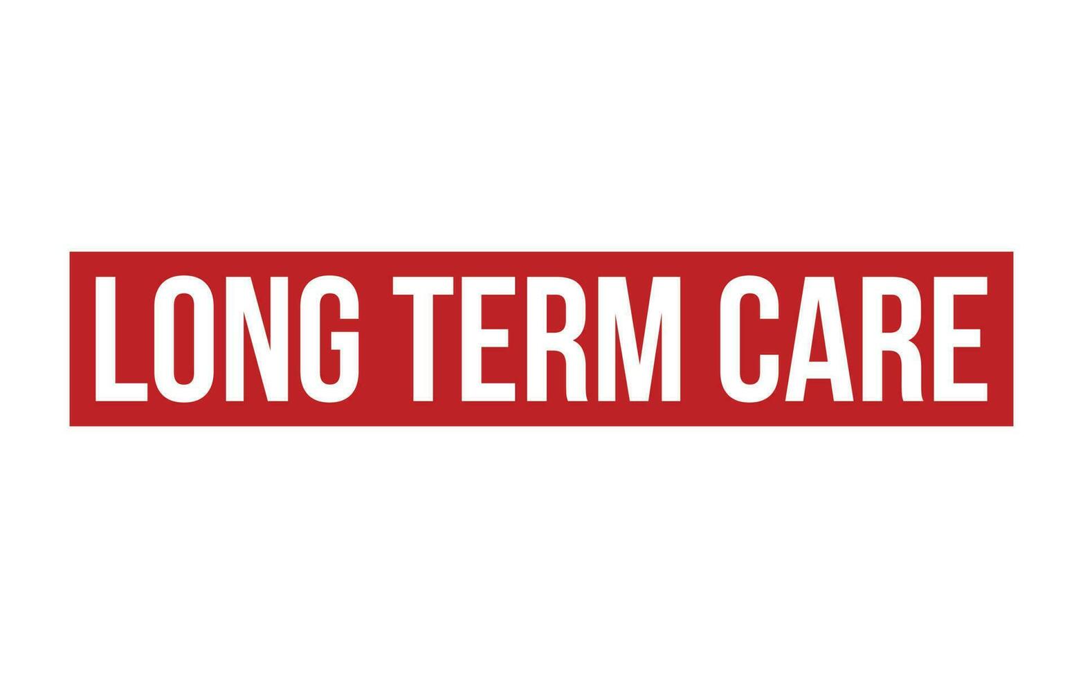 Long Term Care Rubber Stamp Seal Vector