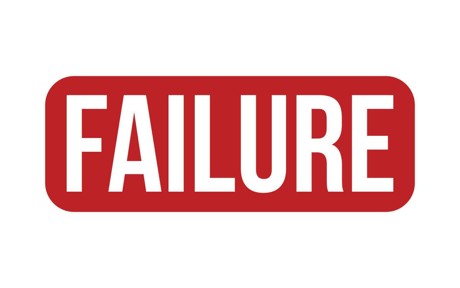 Failure Rubber Stamp Seal Vector