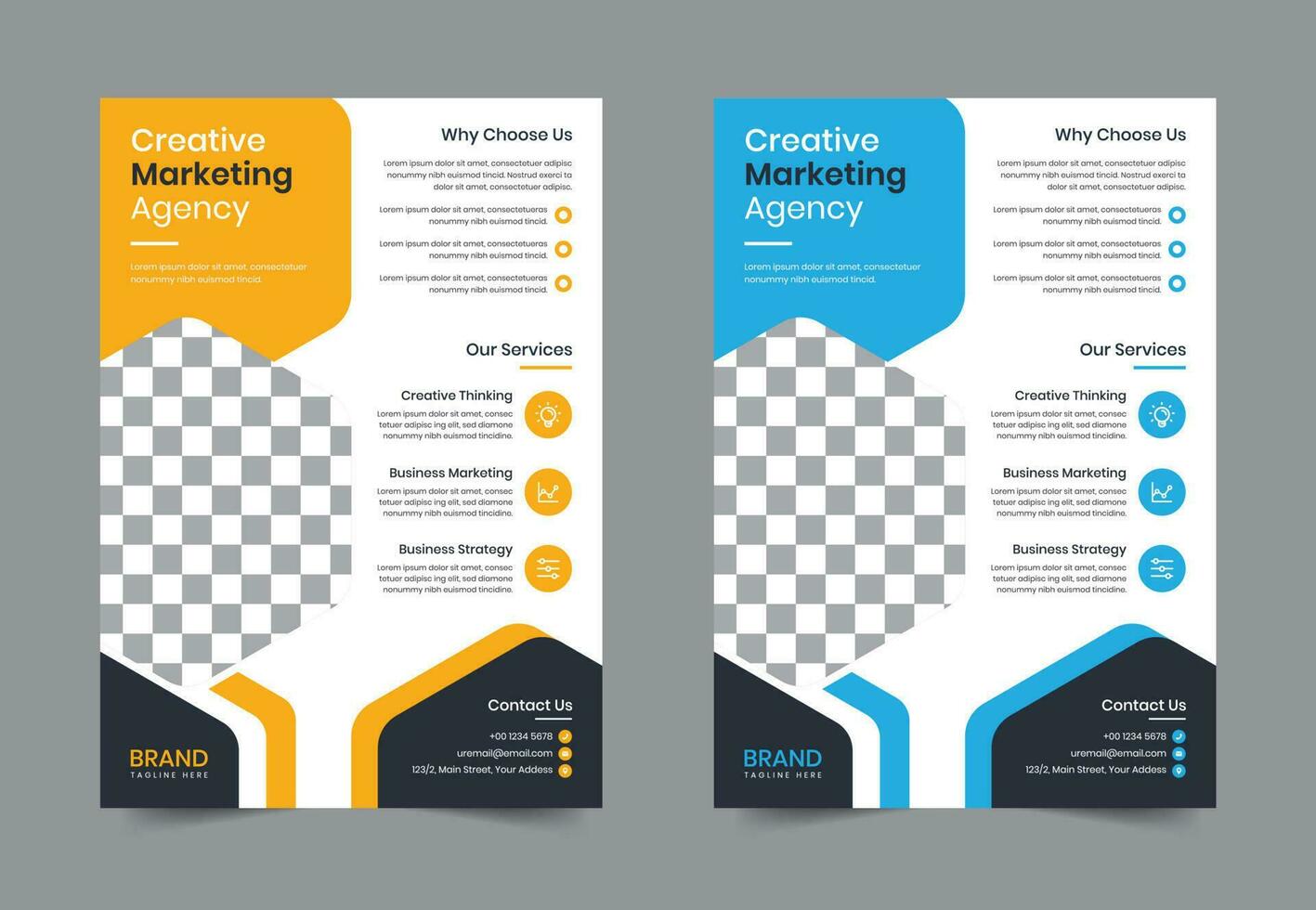 Creative Modern Corporate business flyer template design. Leaflet Brochure poster vector illustration. For marketing, business proposal, promotion, advertise, Annual Report, education, sale