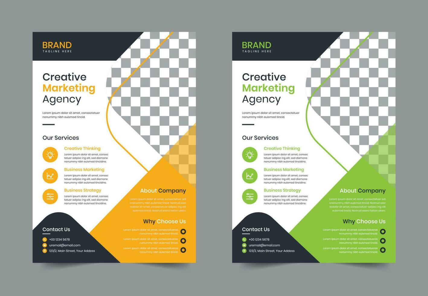 Creative Modern Corporate business flyer template design. Leaflet Brochure poster vector illustration. For marketing, business proposal, promotion, advertise, Annual Report, education, sale