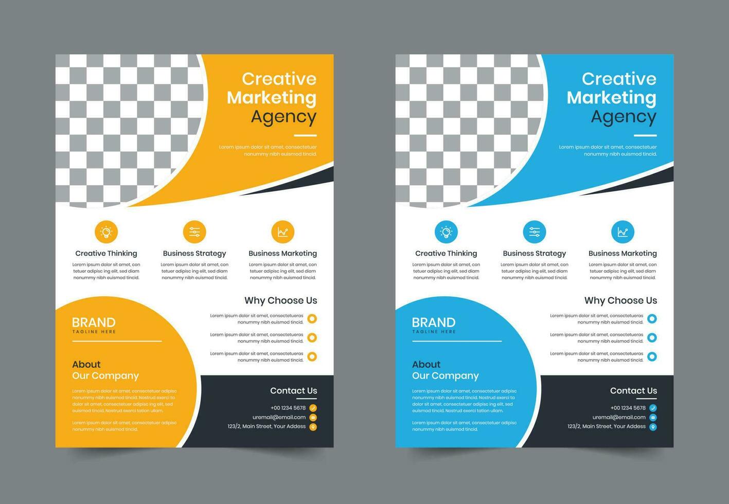 Creative Modern Corporate business flyer template design. Leaflet Brochure poster vector illustration. For marketing, business proposal, promotion, advertise, Annual Report, education, sale