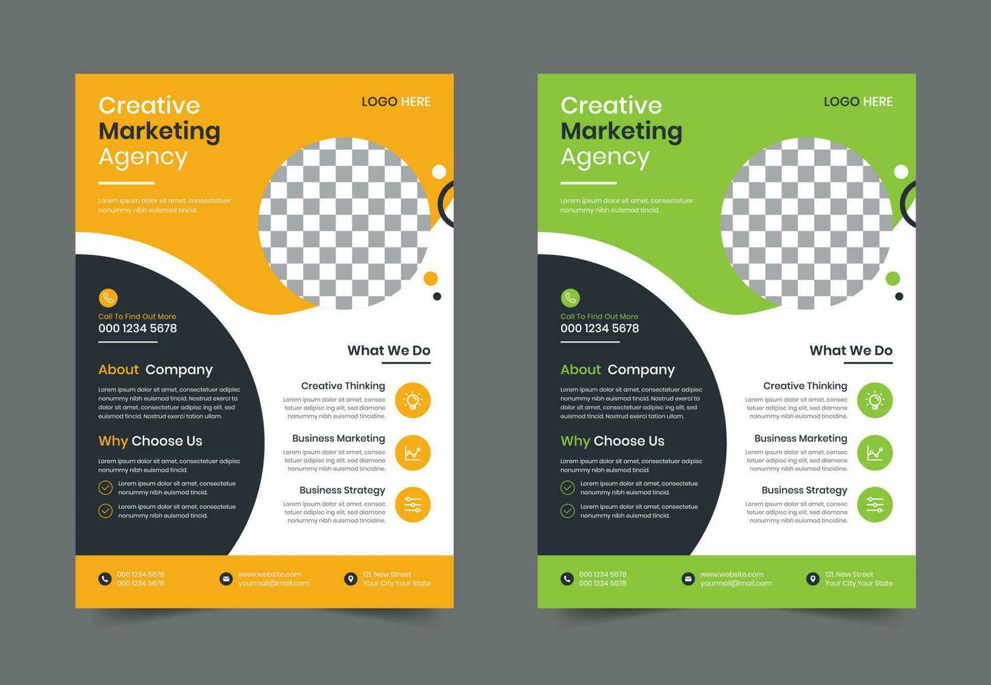 Creative Modern Corporate business flyer template design. Leaflet Brochure poster vector illustration. For marketing, business proposal, promotion, advertise, Annual Report, education, sale