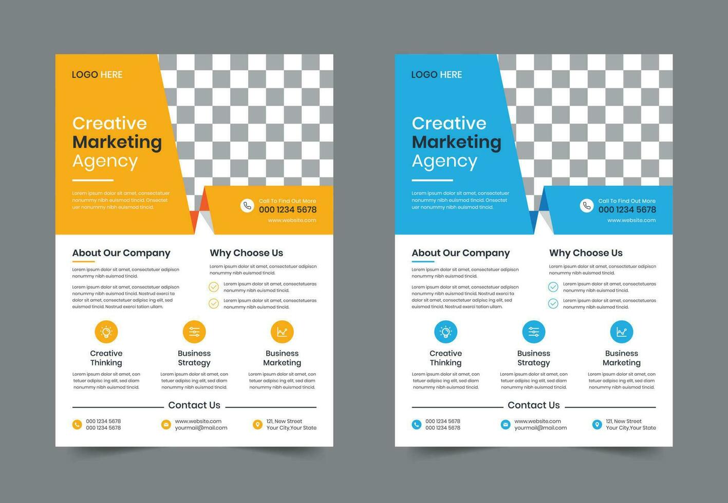 Creative Modern Corporate business flyer template design. Leaflet Brochure poster vector illustration. For marketing, business proposal, promotion, advertise, Annual Report, education, sale