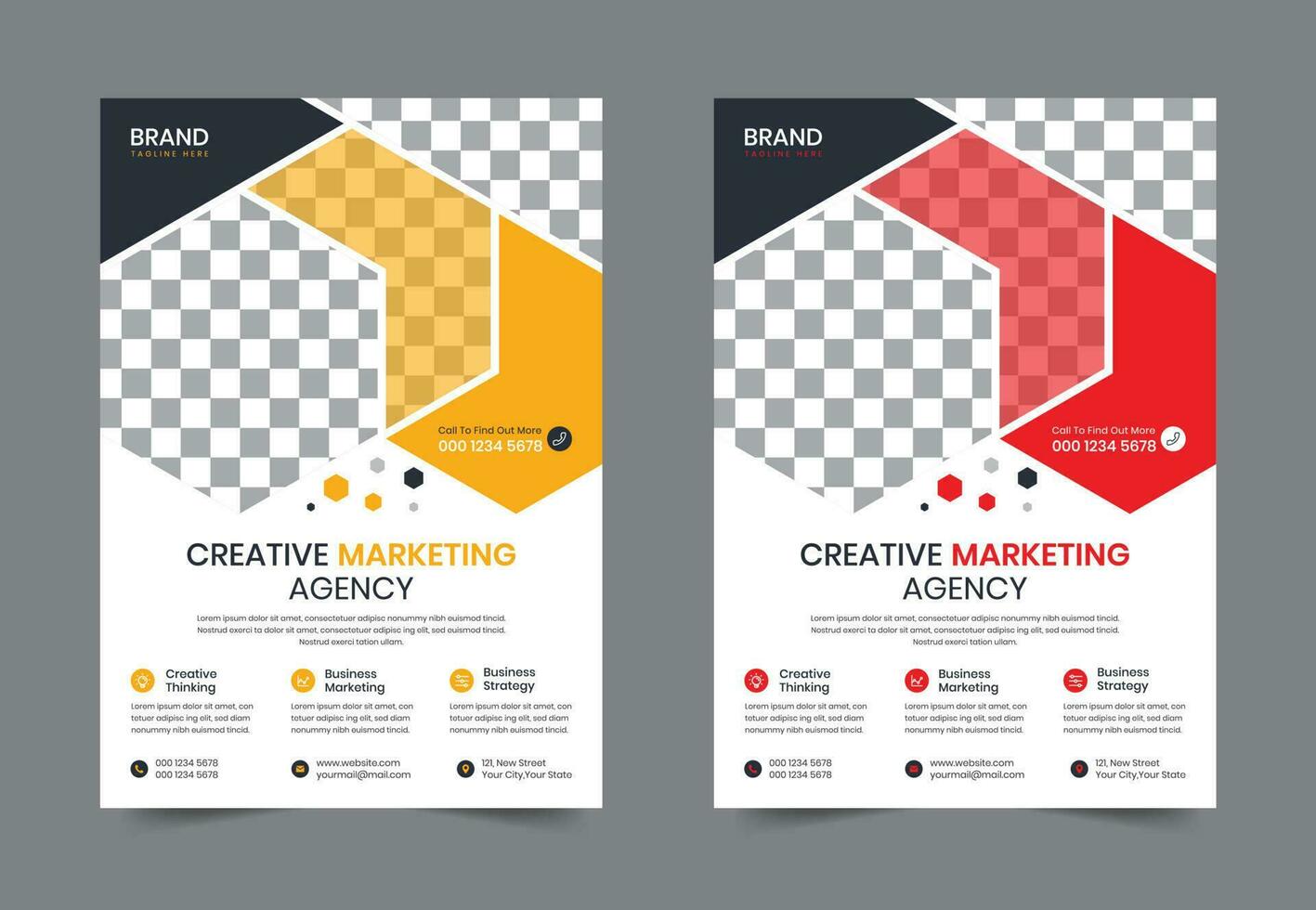 Creative Modern Corporate business flyer template design. Leaflet Brochure poster vector illustration. For marketing, business proposal, promotion, advertise, Annual Report, education, sale