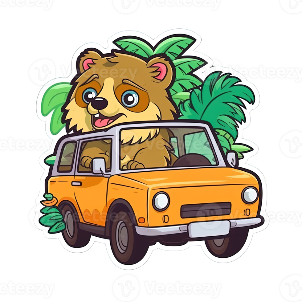 Cute Dogs Driving Stickers Bundle png
