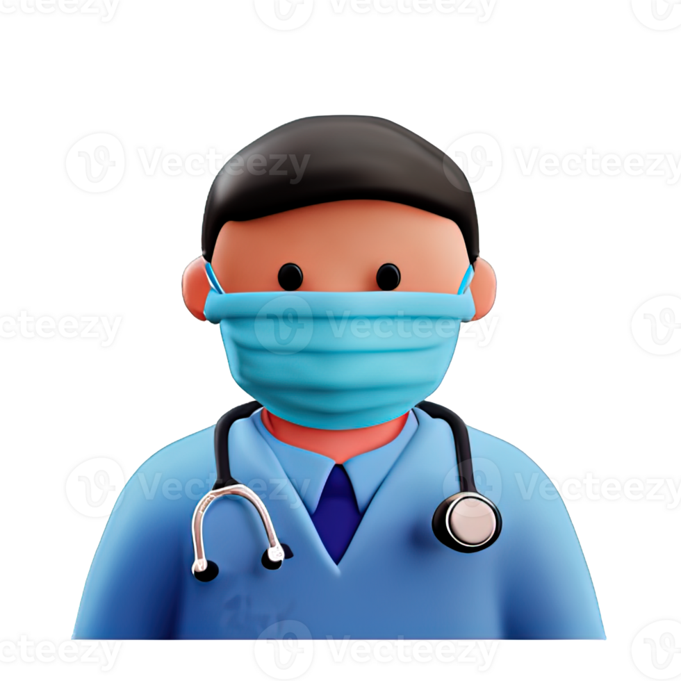 3d doctor illustration png