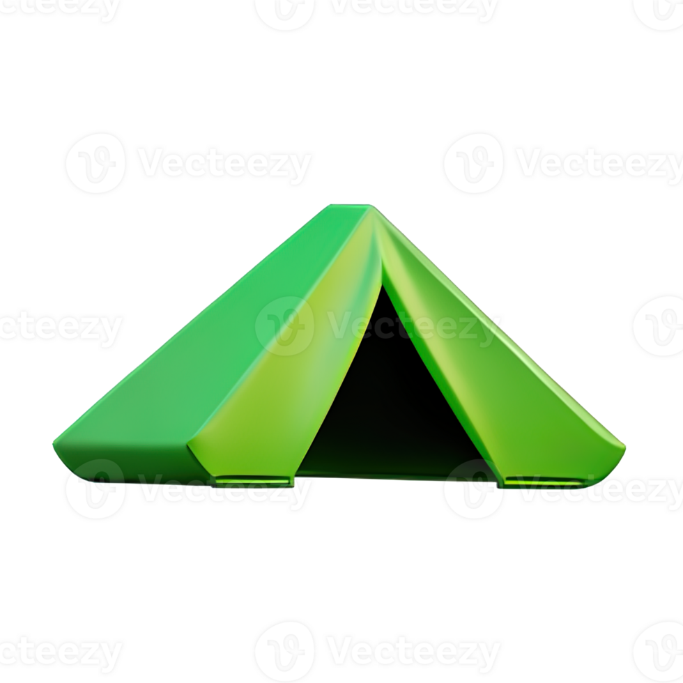 Camping tent 3d illustration png