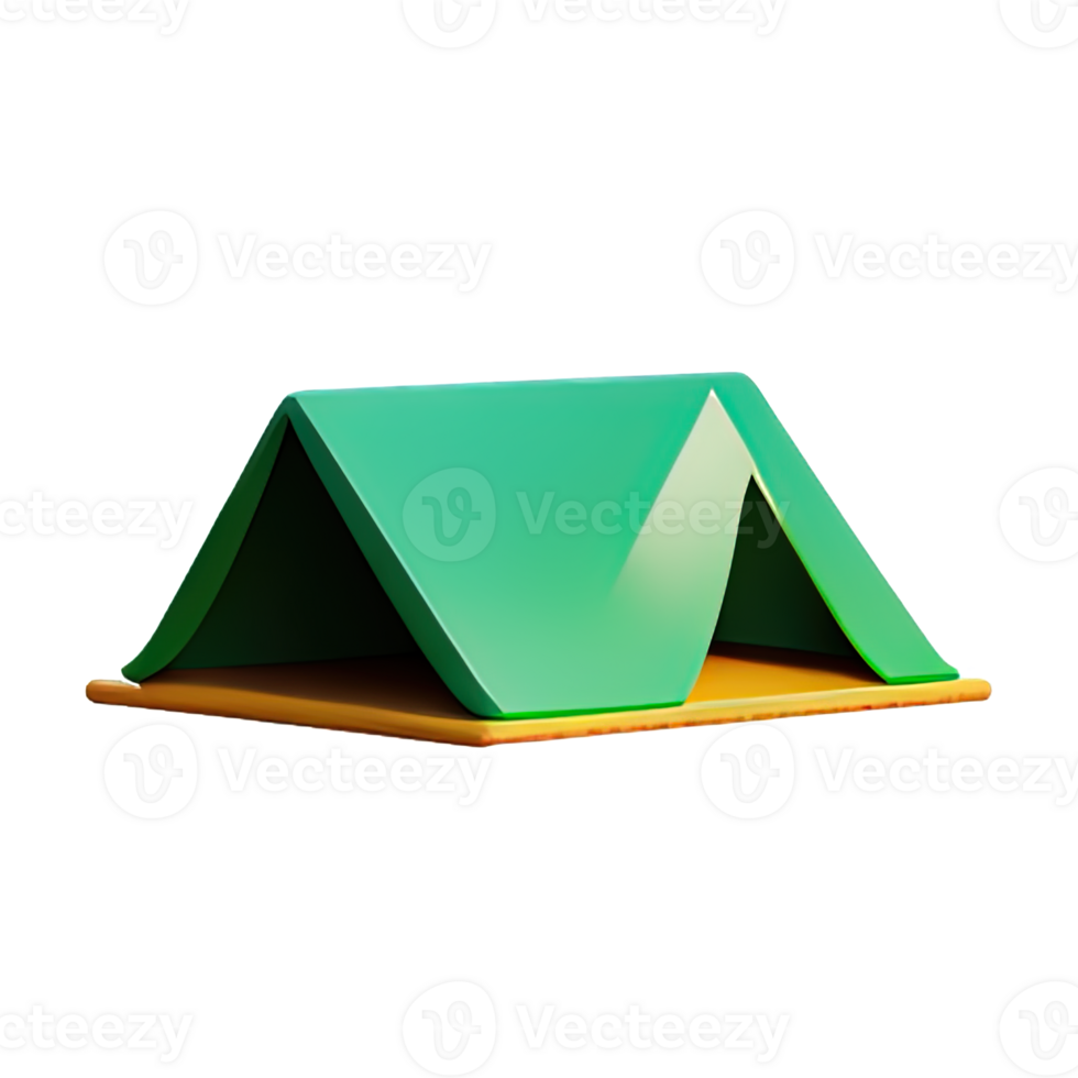 Camping tent 3d illustration png