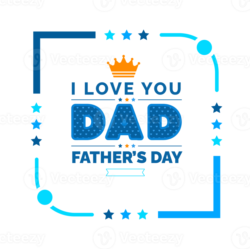 happy Father's Day social media post typography, greetings, banner, background and poster transparent png design template celebrate in june. Father's Day background or banner, necktie, glasses, hat.