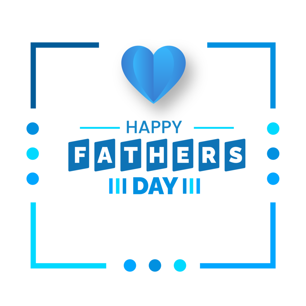 happy Father's Day social media post typography, greetings, banner, background and poster transparent png design template celebrate in june. Father's Day background or banner, necktie, glasses, hat.