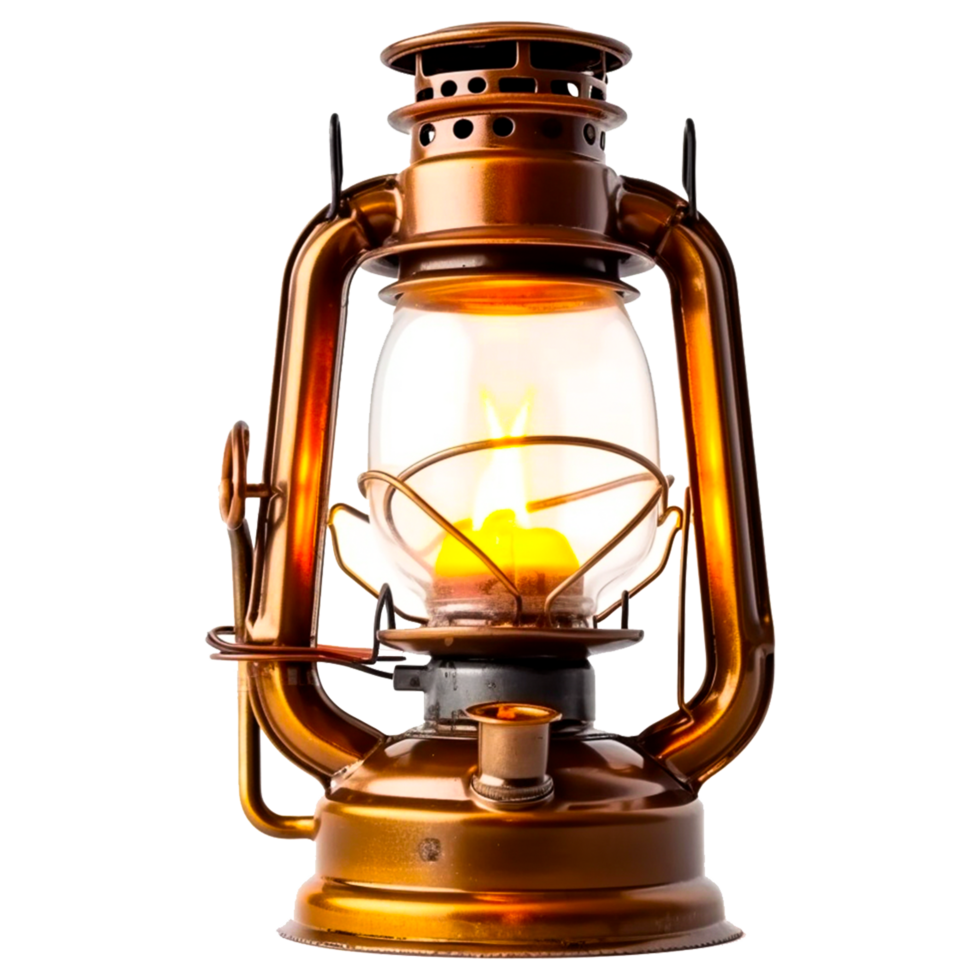 ligero linterna petróleo lámpara ai generativo png