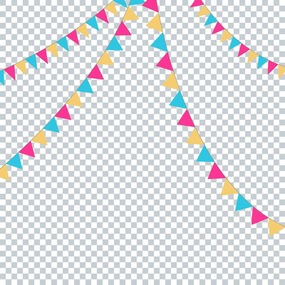 colorful Party with Flags Vector yellow.