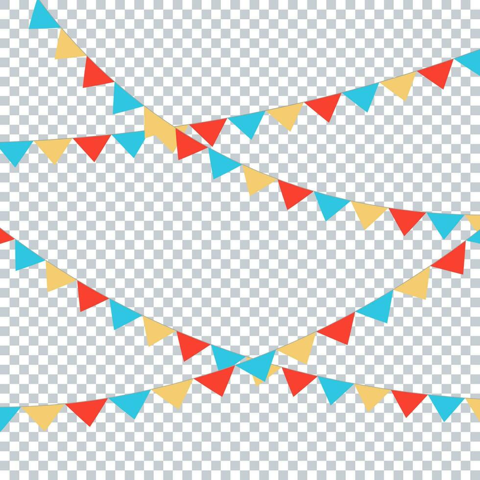Party Flags Background vector pastel colorful
