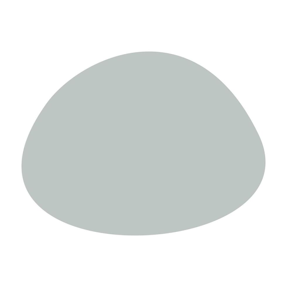 Flat vector silhouette illustration of rock