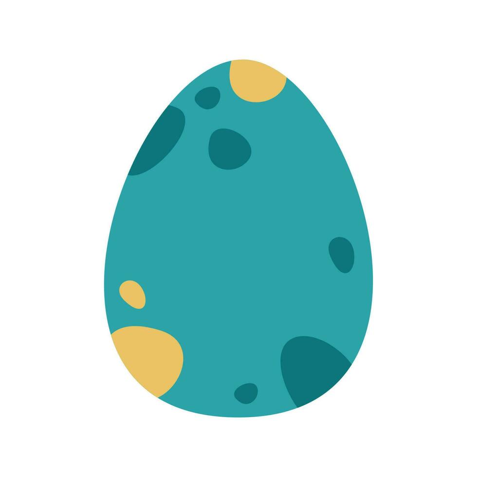 Flat hand drawn vector illustration of egg