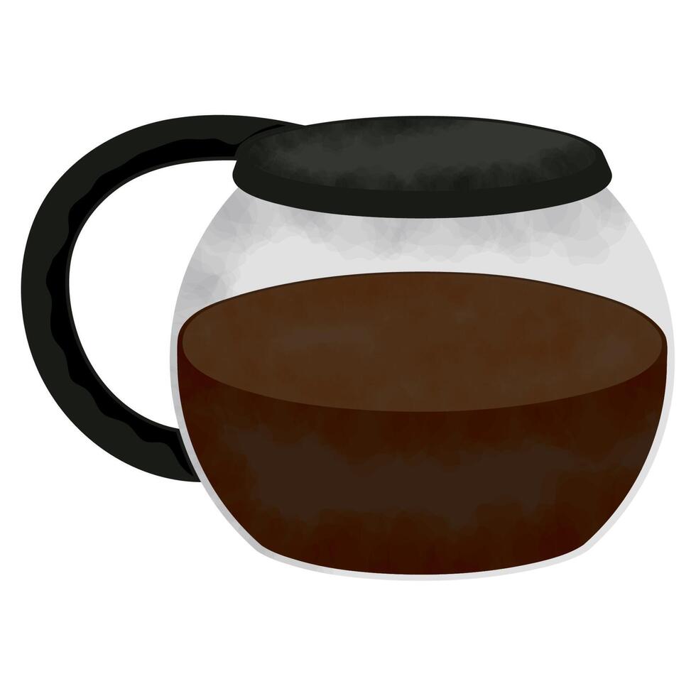 coffee drink in teapot icon vector