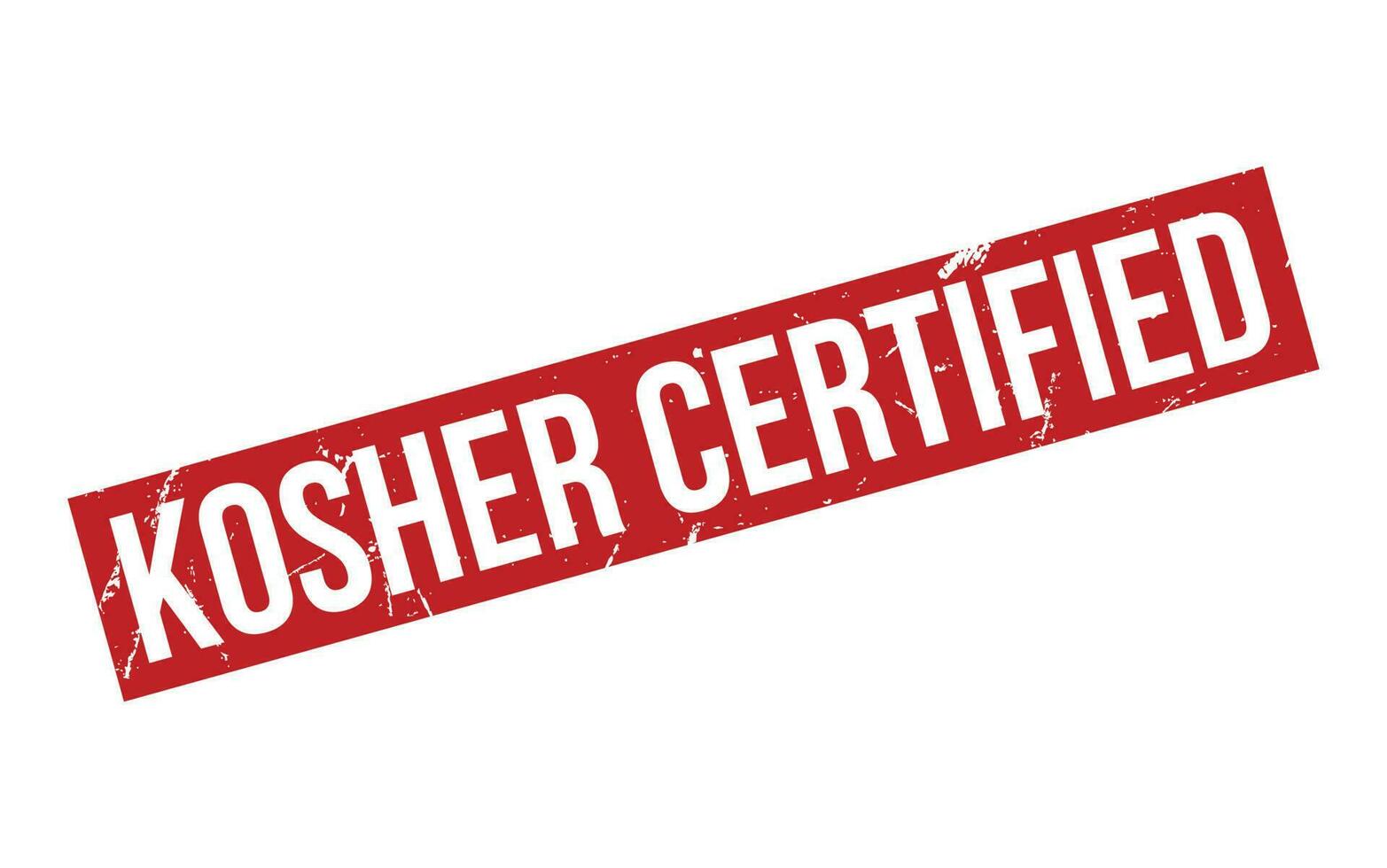 Kosher Certified Rubber Stamp Seal Vector