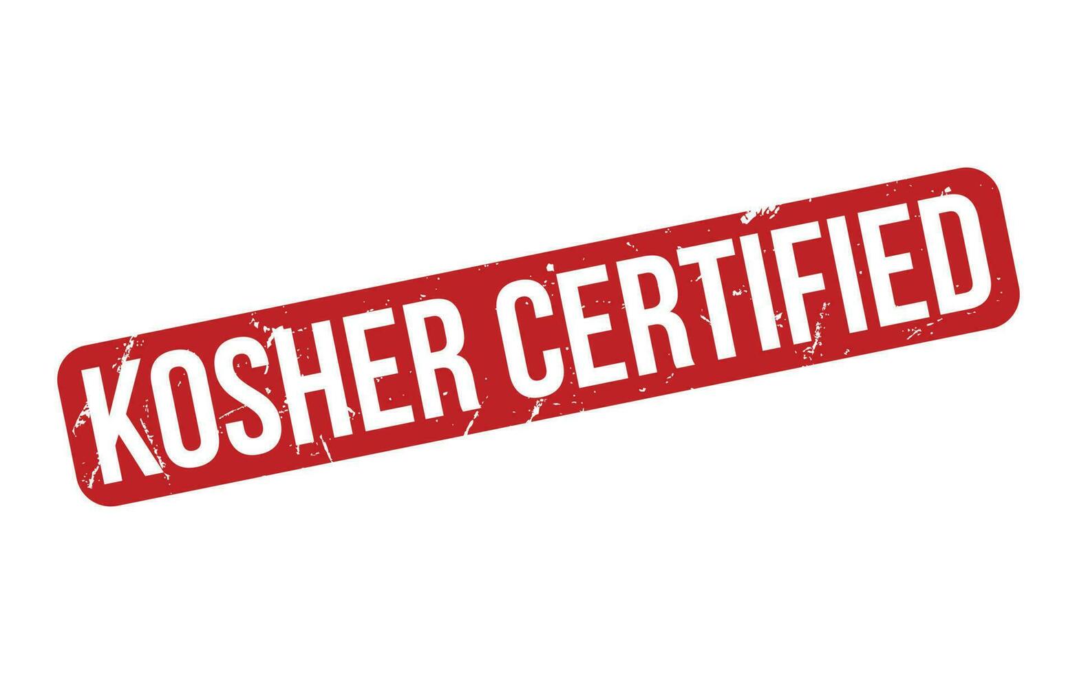 Kosher Certified Rubber Stamp Seal Vector