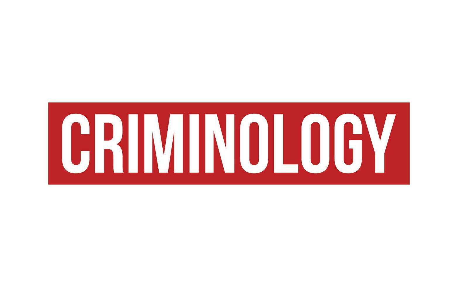 Criminology Rubber Stamp Seal Vector