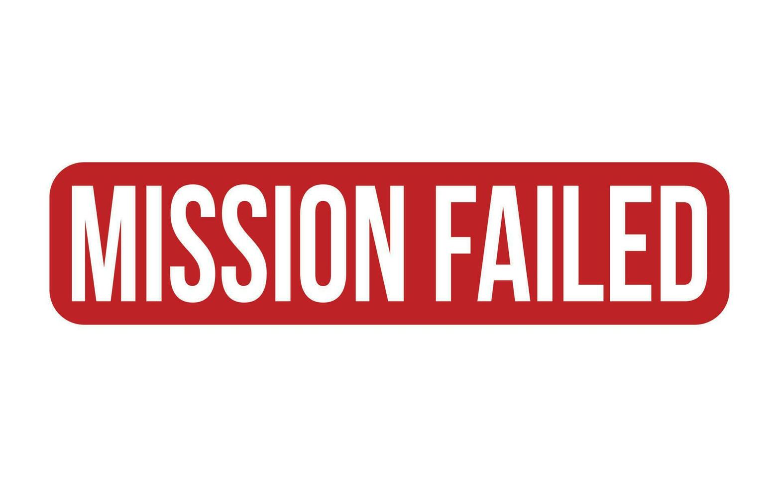 Mission Failed Rubber Stamp Seal Vector