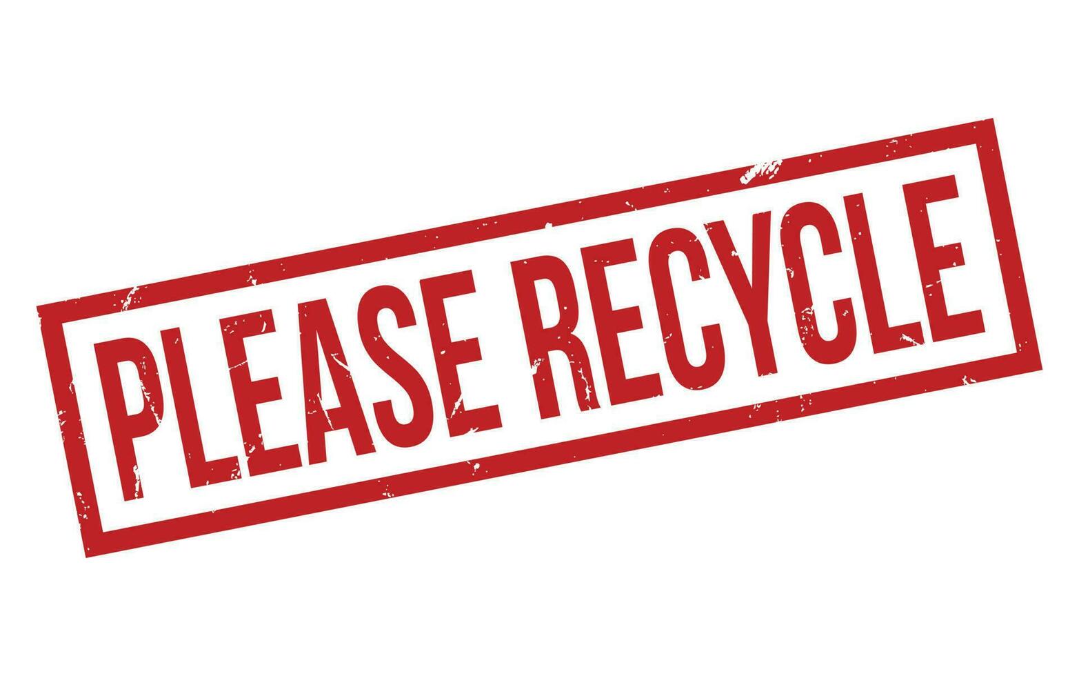 Please Recycle Rubber Stamp Seal Vector