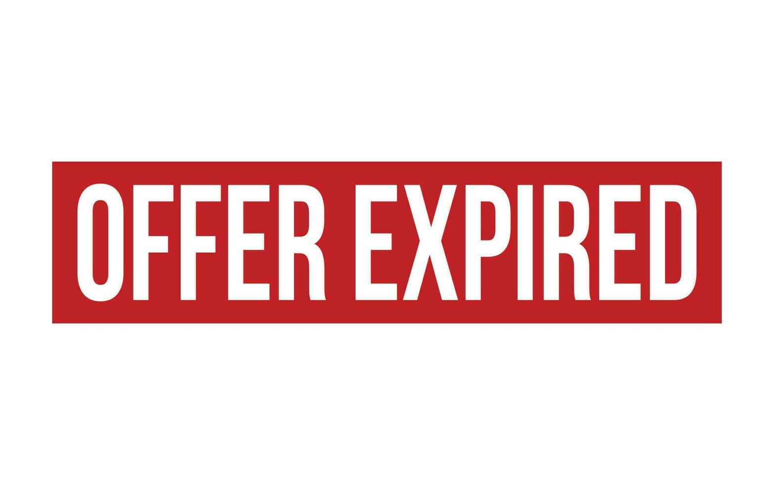 Offer Expired Rubber Stamp Seal Vector