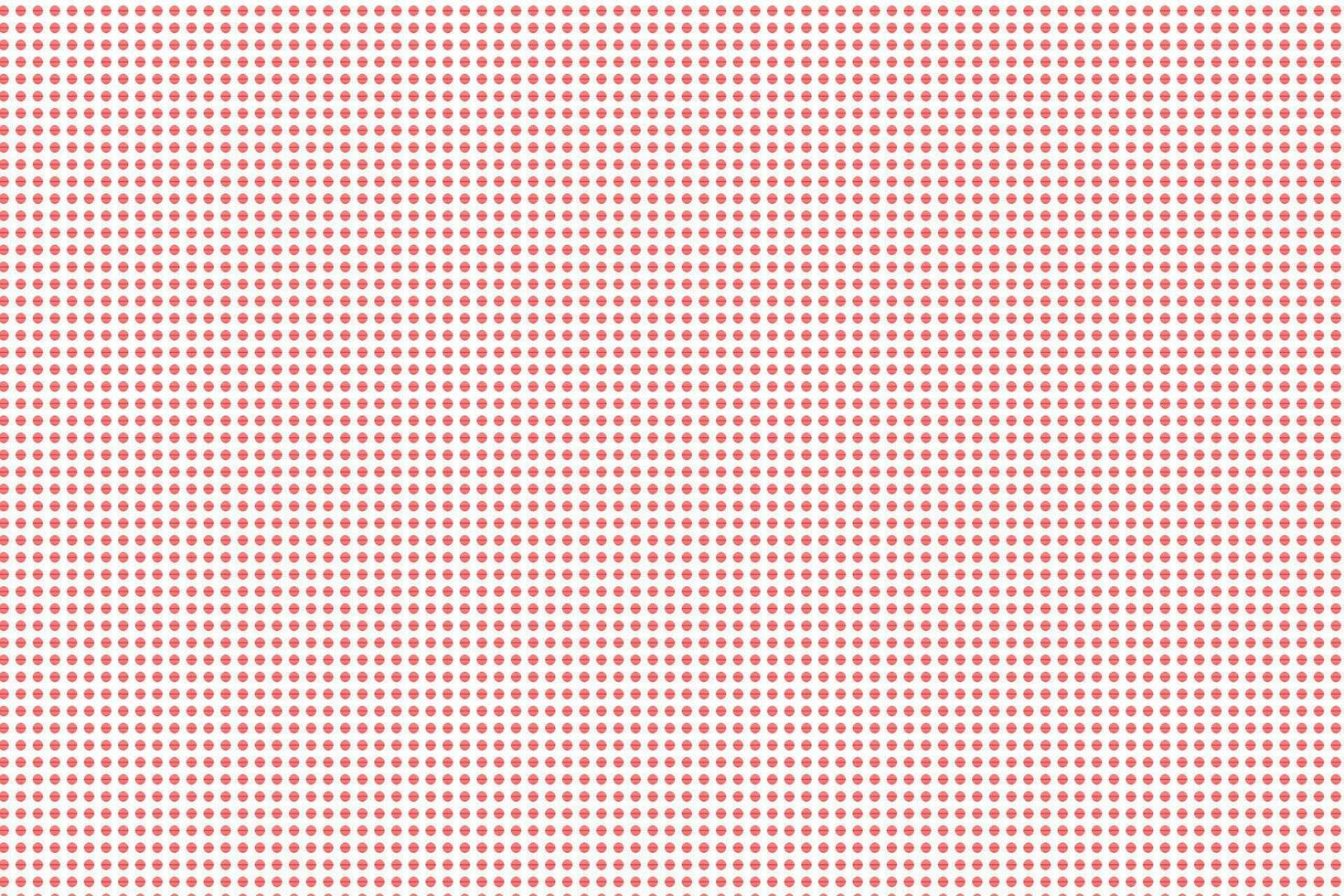 simple small red polka dot pattern on white background vector