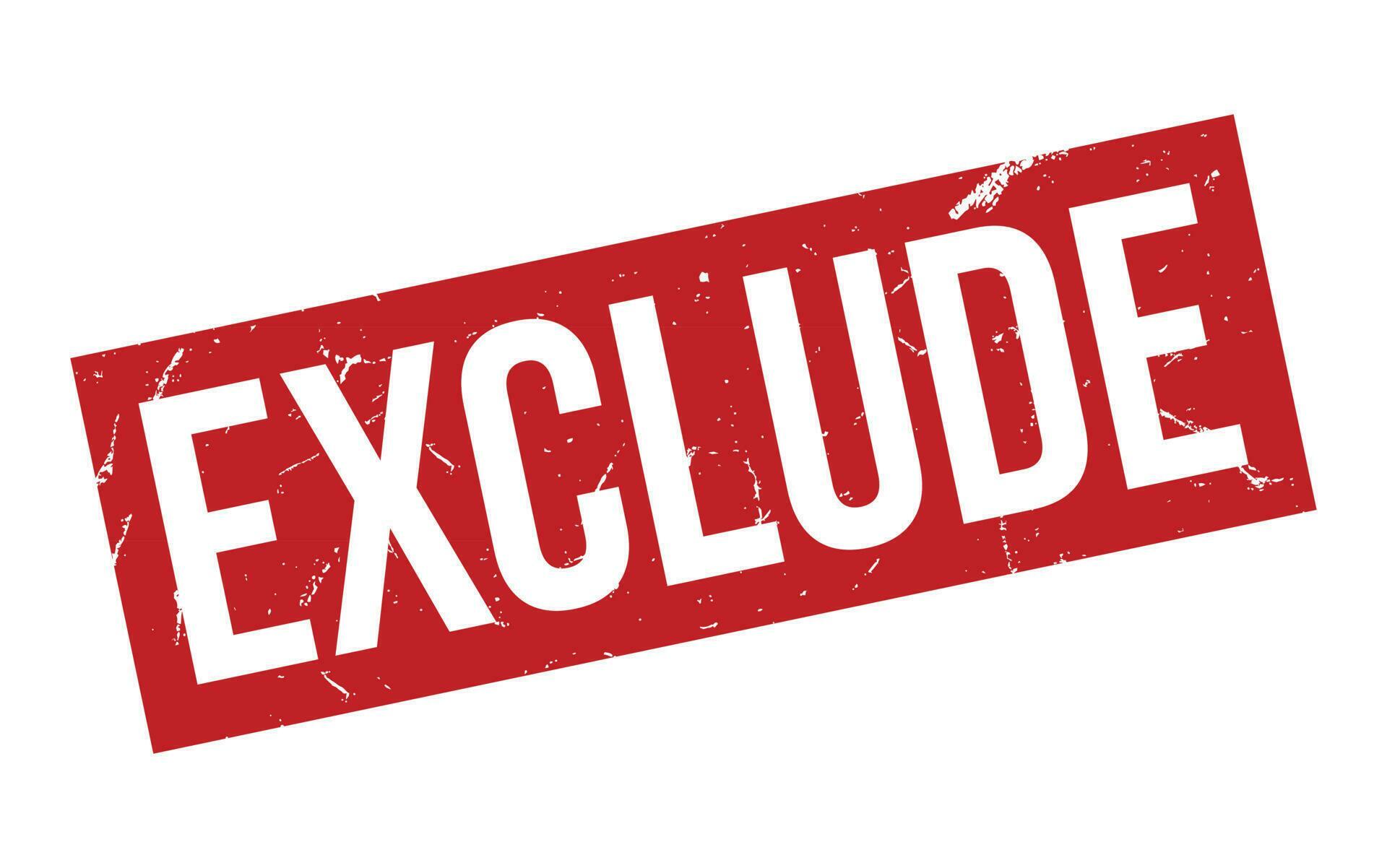 Red Exclude Rubber Stamp Seal Vector 24489879 Vector Art at Vecteezy Red Exclude Rubber Stamp Seal Vector 24489879 Vector Art at Vecteezy