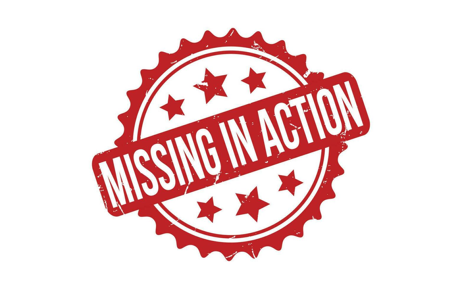 Red Missing In Action Rubber Stamp Seal Vector 24489917