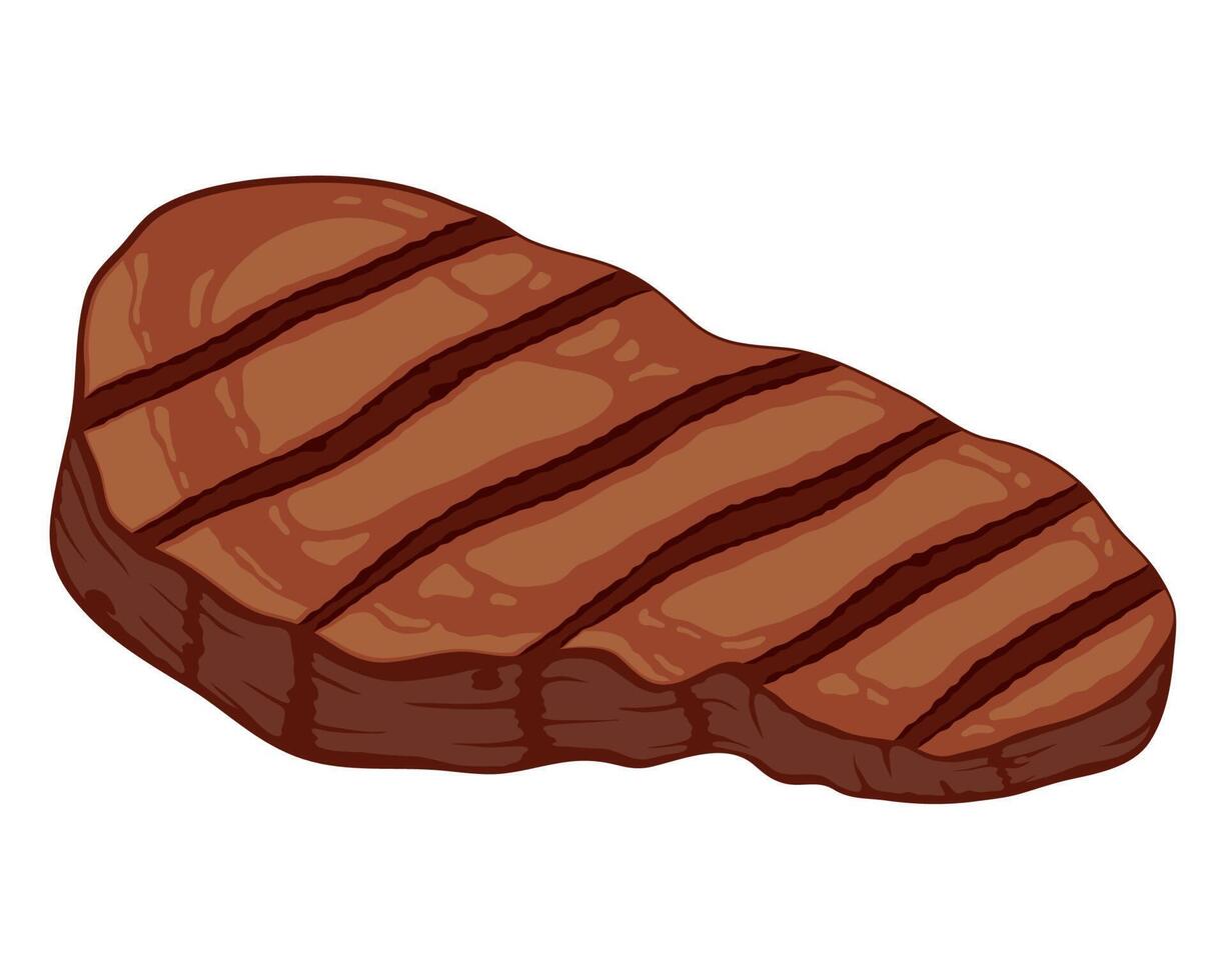 short rib butchery meat icon vector