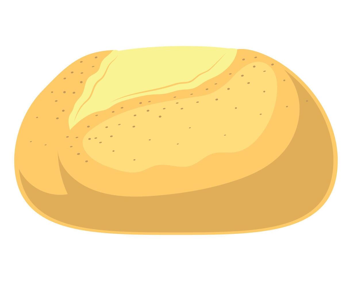 Fresh bread design over white vector