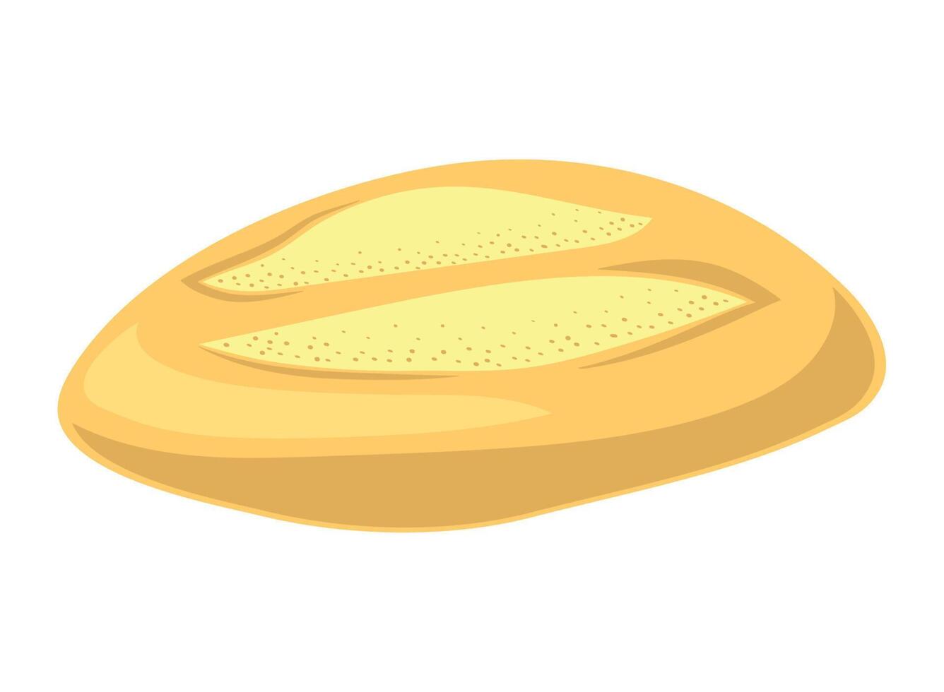 Fresh bread illustration over white vector