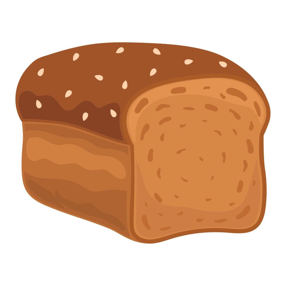 Freshly baked bread a gourmet delight over white vector