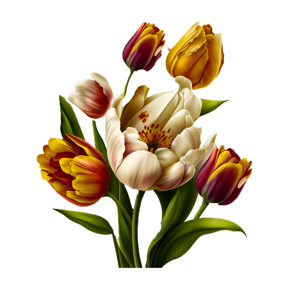 tulipano di fiori ai generato png