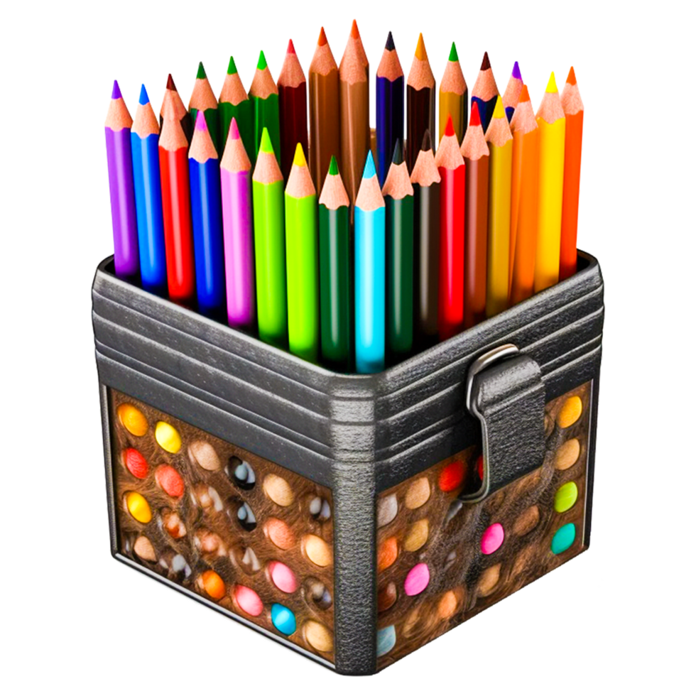 pencil box AI Generative png