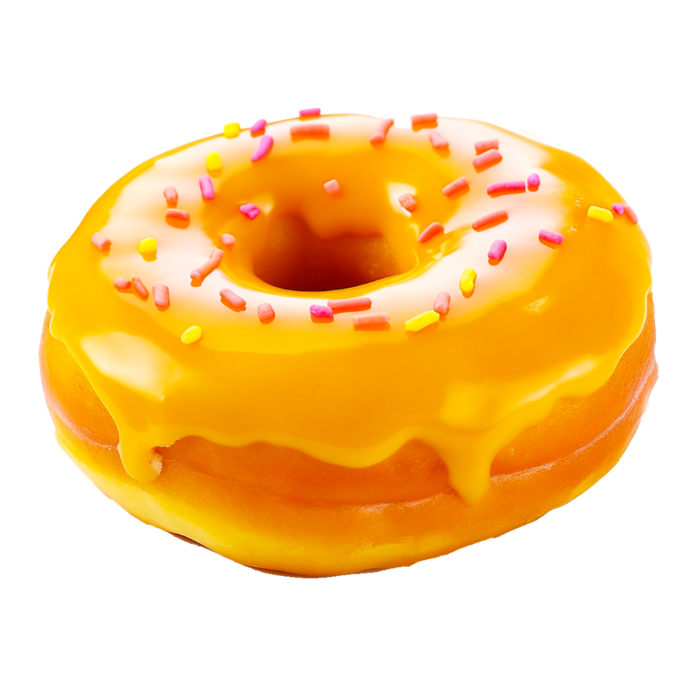 Jaune Donut ai génératif png