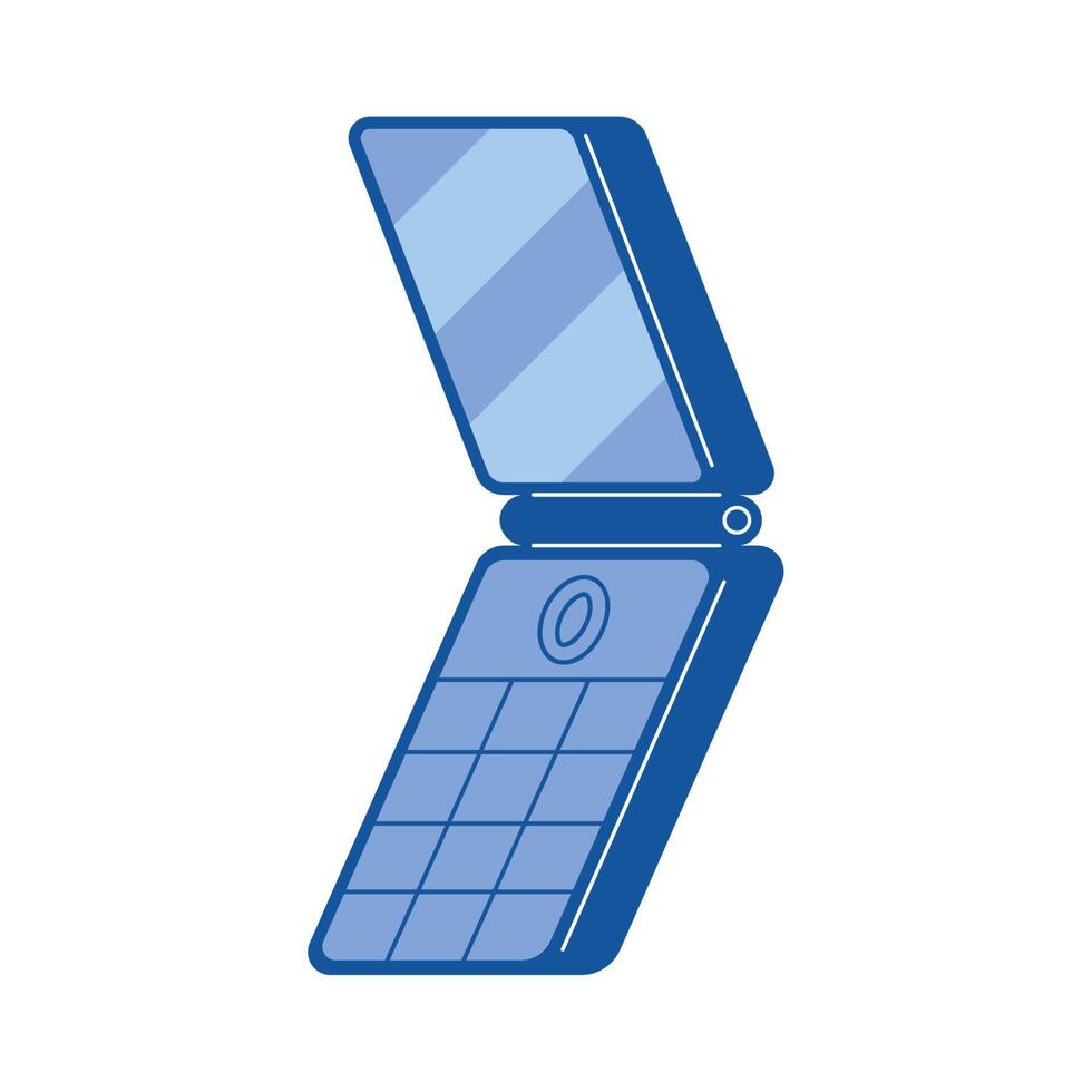 cellphone device tech retro icon vector