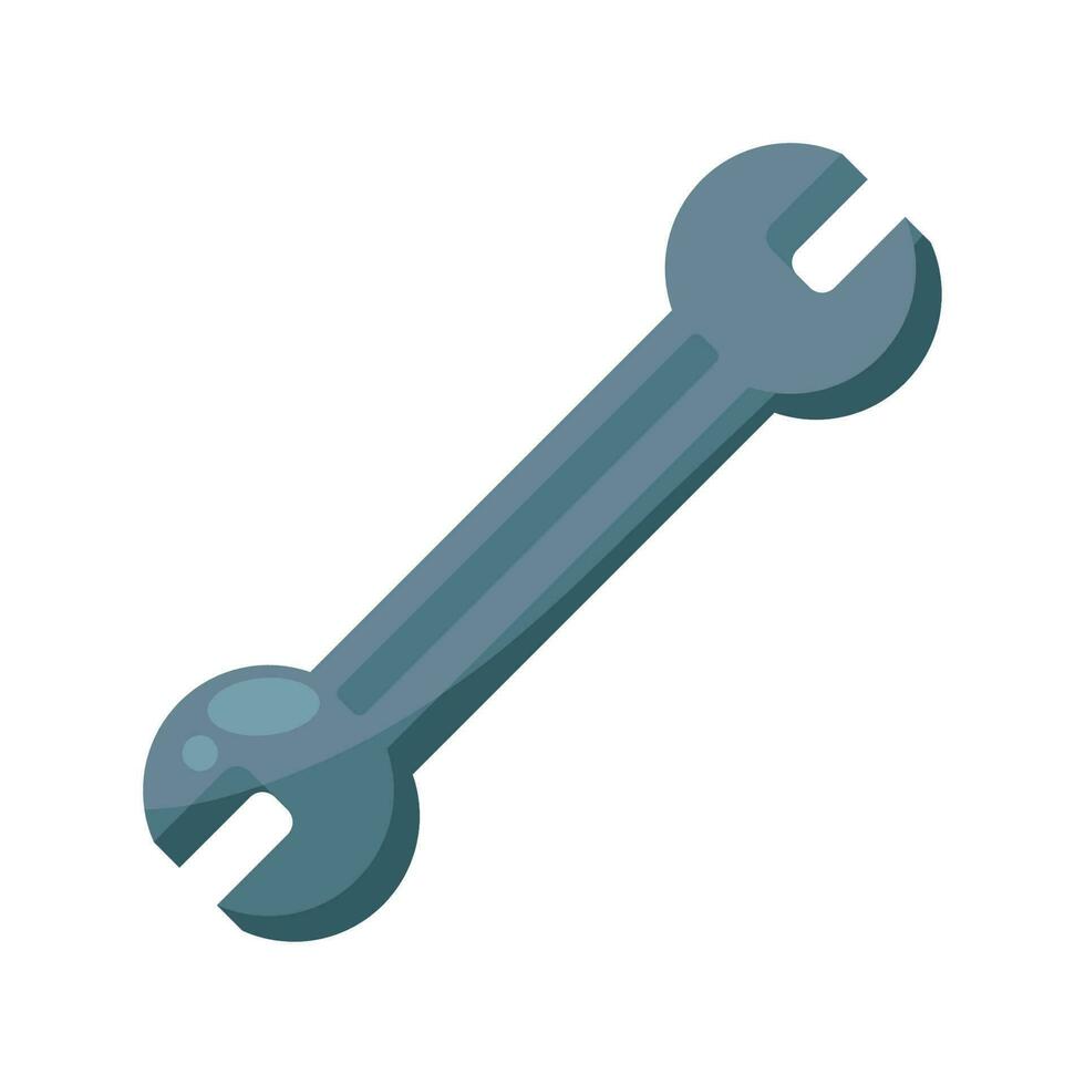 wrench key handle tool icon vector