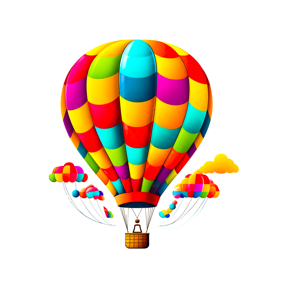 color lleno paracaídas ai generativo png