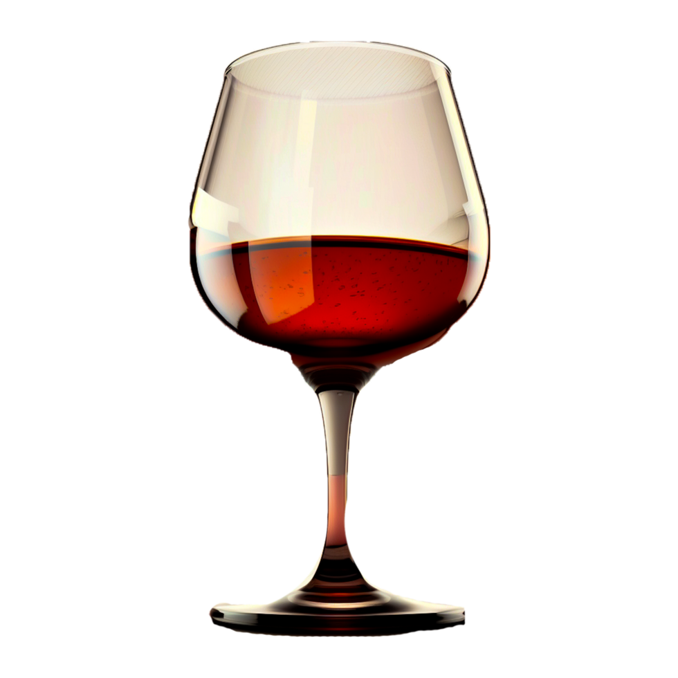 vaso para vino y whisky realista vaso ai generado png