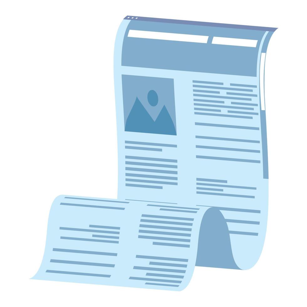 newspaper document paper isolated icon vector