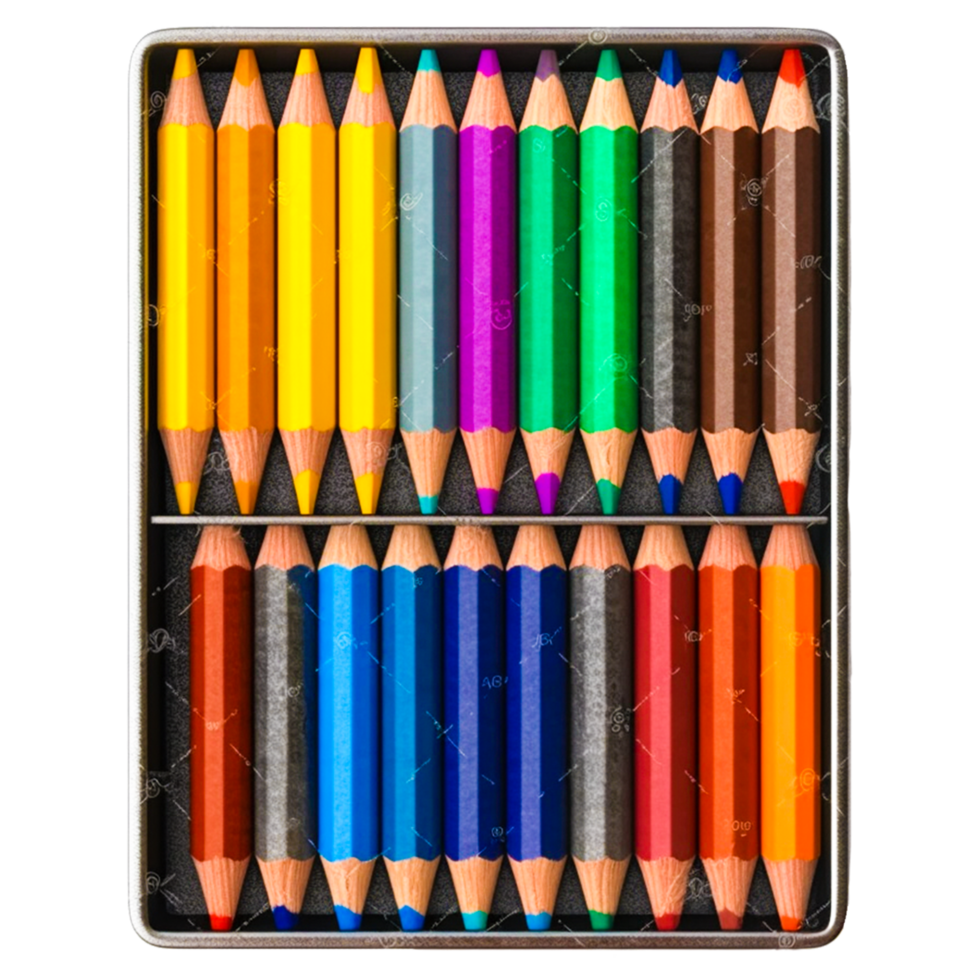 pencil box AI Generative png