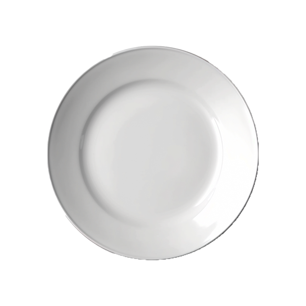 Empty white dish plate png