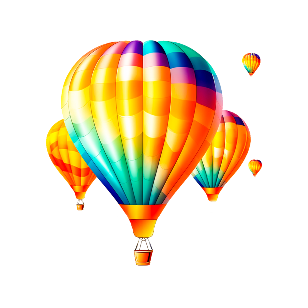 Farbe voll Fallschirm ai generativ png