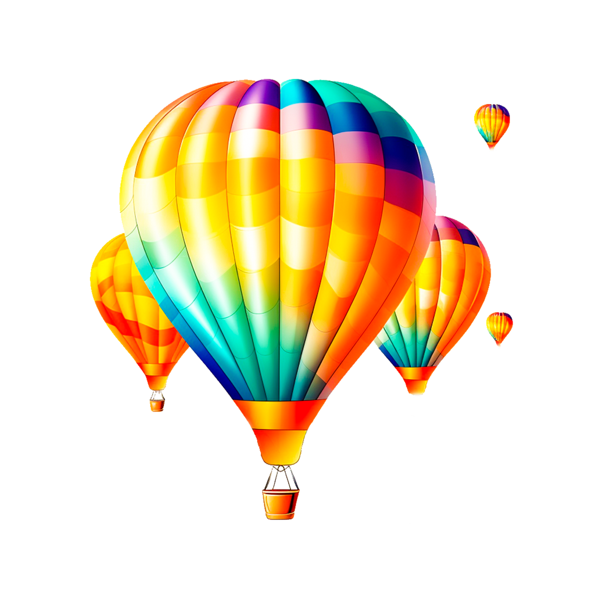 colour full Parachute 24491093 PNG