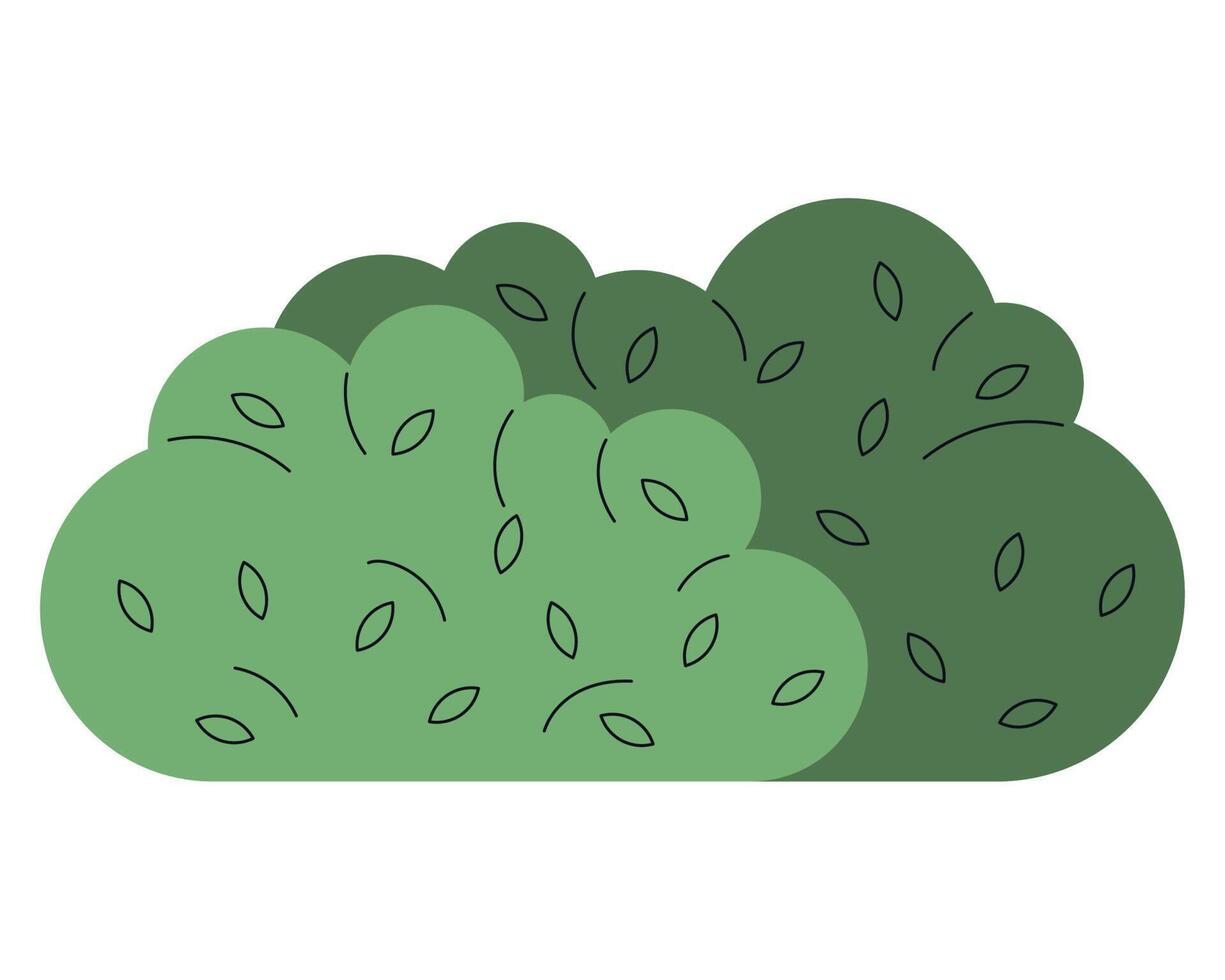 bush garden plant nature icon vector